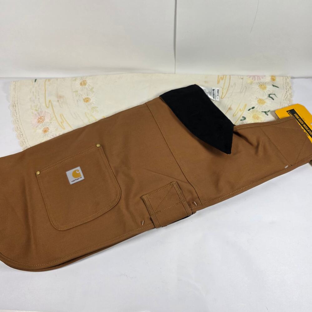 Carhartt Px0548 Firm Duck Insulated Dog Chore Coat X-Large 36"-46" Chest Brown